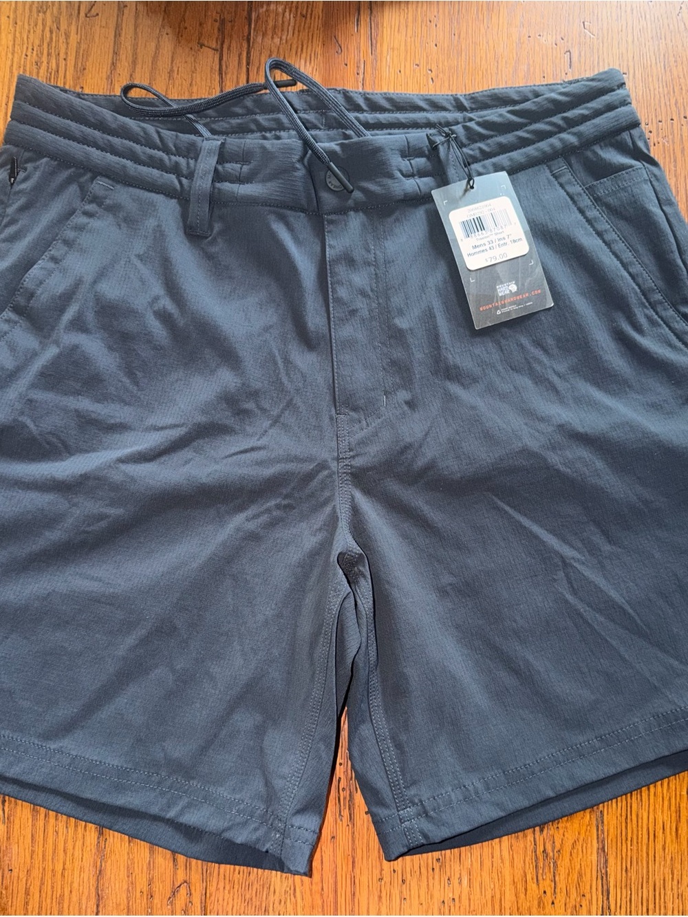Mountain Hardwear Men's Traxion Charcoal Black Athletic performance Shorts